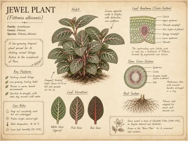 Jewel Plant (Fittonia albivenis)