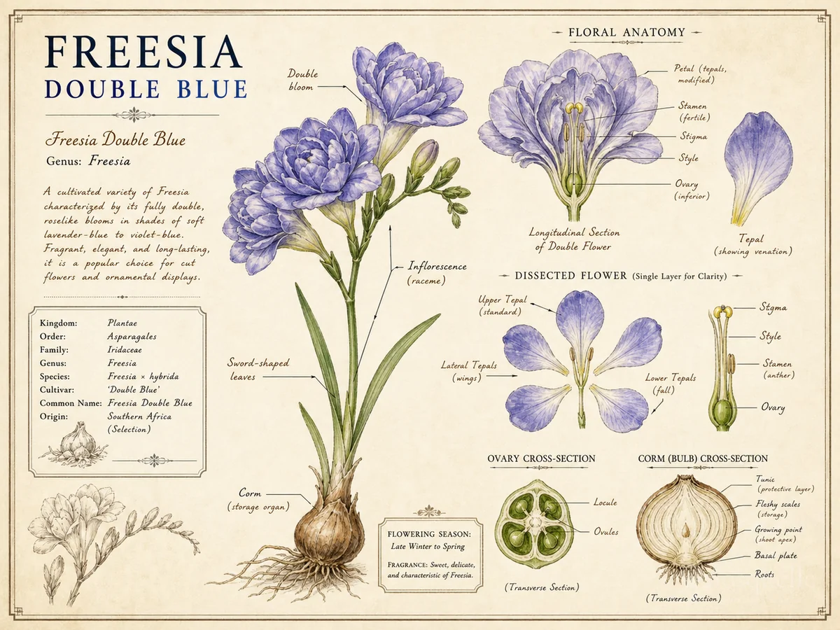 Freesia Double Blue
