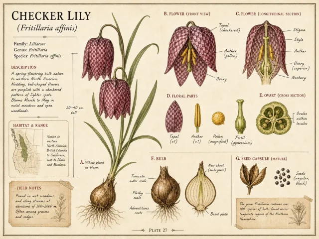 Checker Lily (Fritillaria affinis)