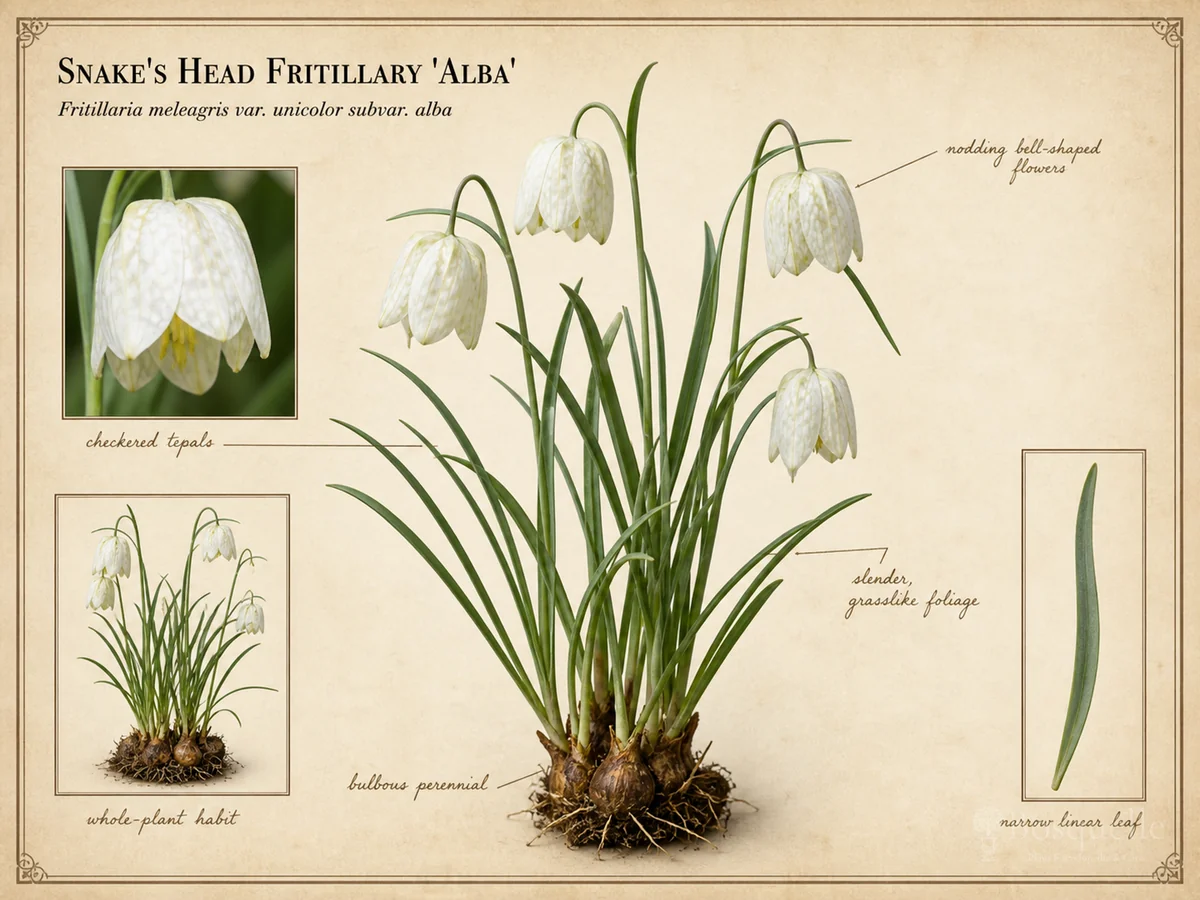 Snake's Head Fritillary 'Alba'