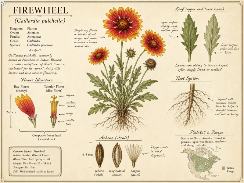 Firewheel (Gaillardia pulchella)