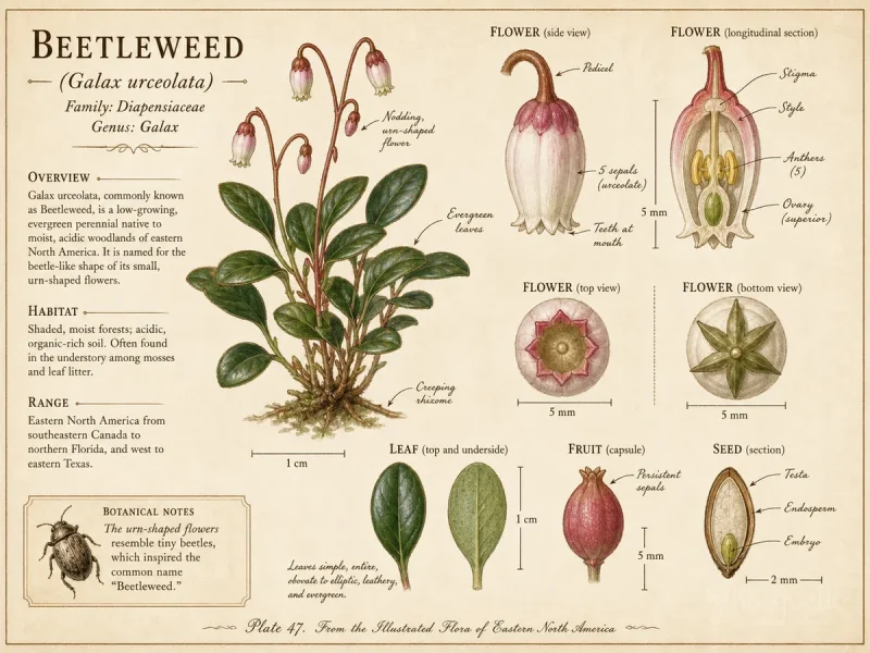 Beetleweed (Galax urceolata)