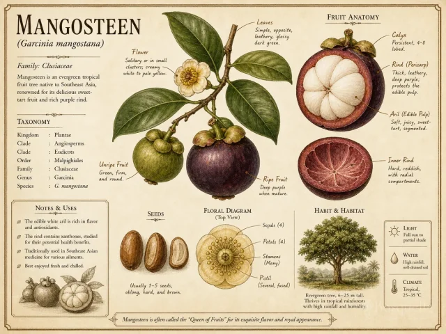 Mangosteen (Garcinia mangostana)