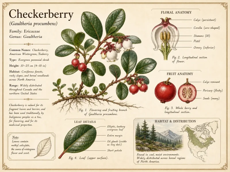 Checkerberry (Gaultheria procumbens)