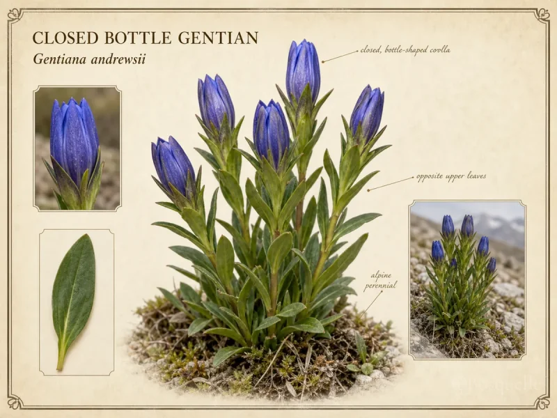 Closed Bottle Gentian (Gentiana andrewsii)
