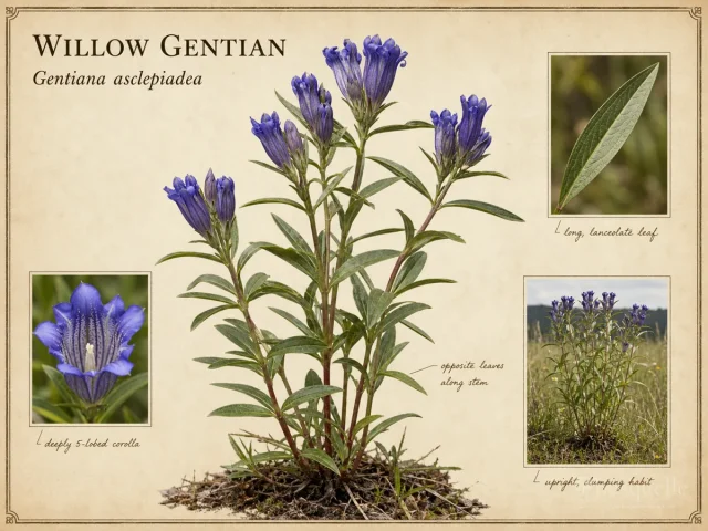 Willow Gentian — Alpine, bottle, and willow kinds
