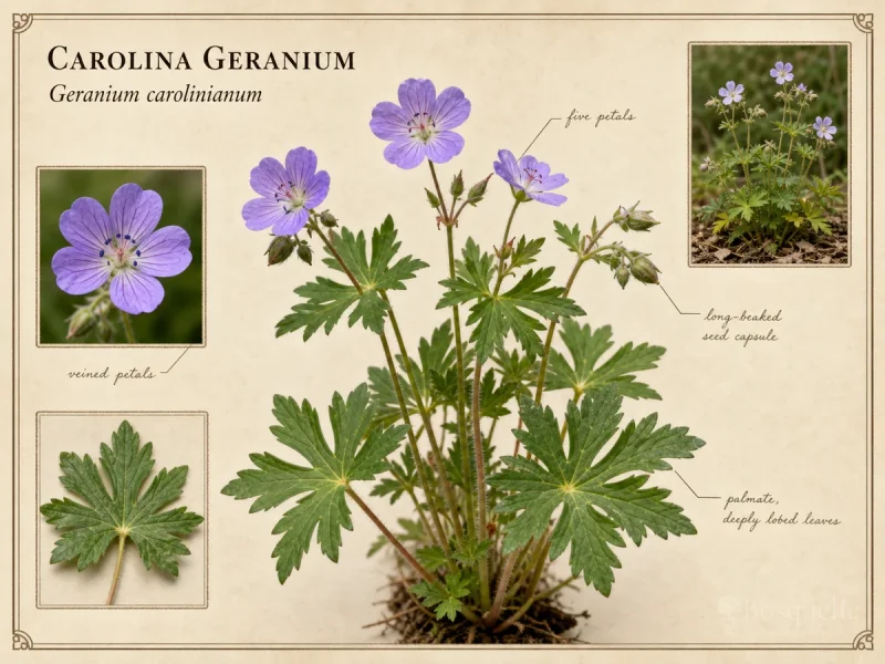 Carolina Geranium (Geranium carolinianum)