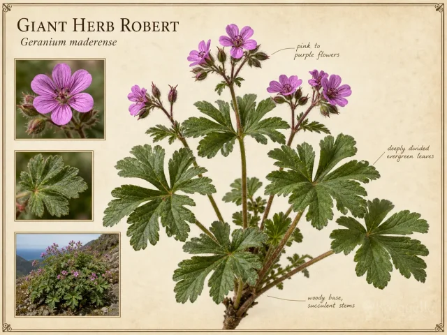 Giant Herb Robert in Types of Hardy Geraniums – Light and Habit