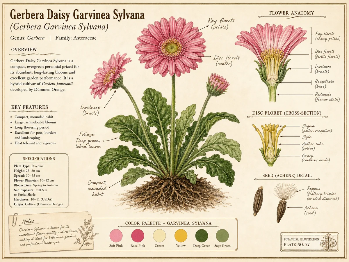 Gerbera Daisy Garvinea Sylvana