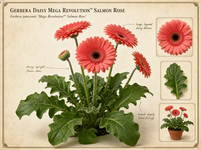 Gerbera Daisy Mega Revolution™ Salmon Rose