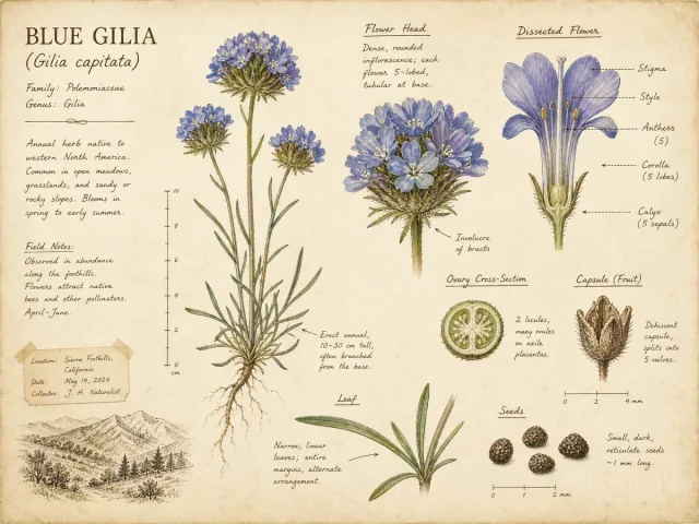 Blue Gilia (Gilia capitata)