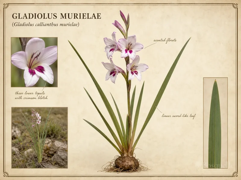 Gladiolus Murielae (Gladiolus callianthus murielae)