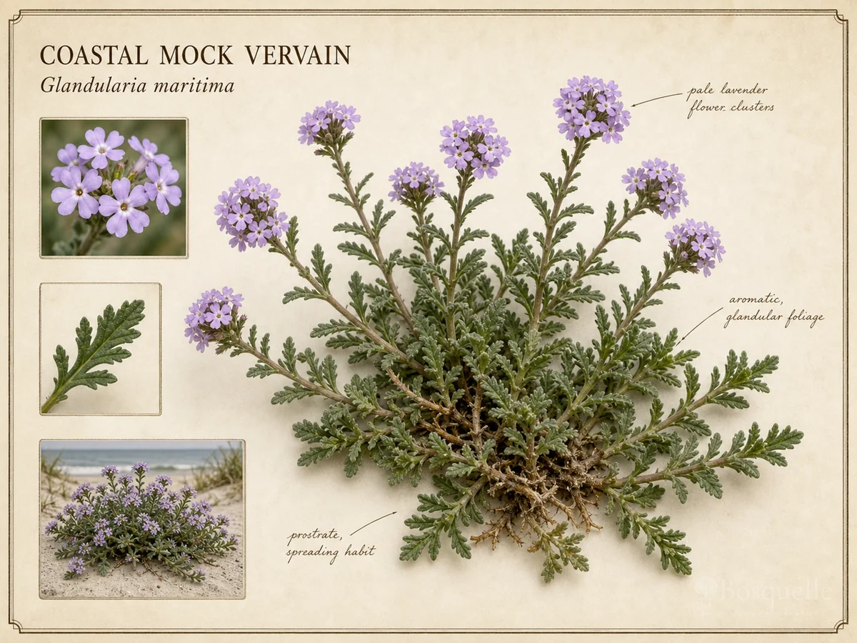 Coastal Mock Vervain (Glandularia maritima)