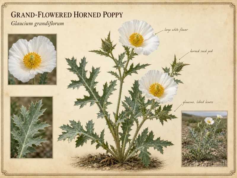 Grand-Flowered Horned Poppy — Sow in place in fall or early spring, and do not…