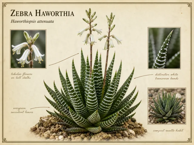 Zebra Haworthia (Haworthiopsis attenuata)