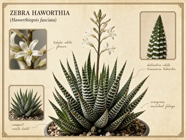 Zebra Haworthia (Haworthiopsis fasciata)