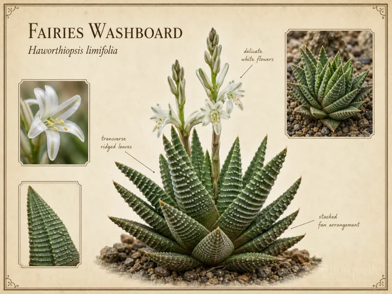 Fairies Washboard (Haworthiopsis limifolia)