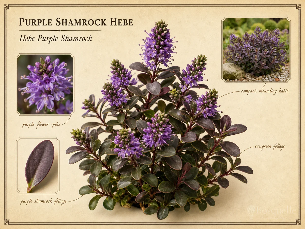 Purple Shamrock Hebe
