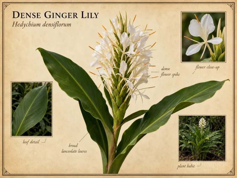 Dense Ginger Lily (Hedychium densiflorum)