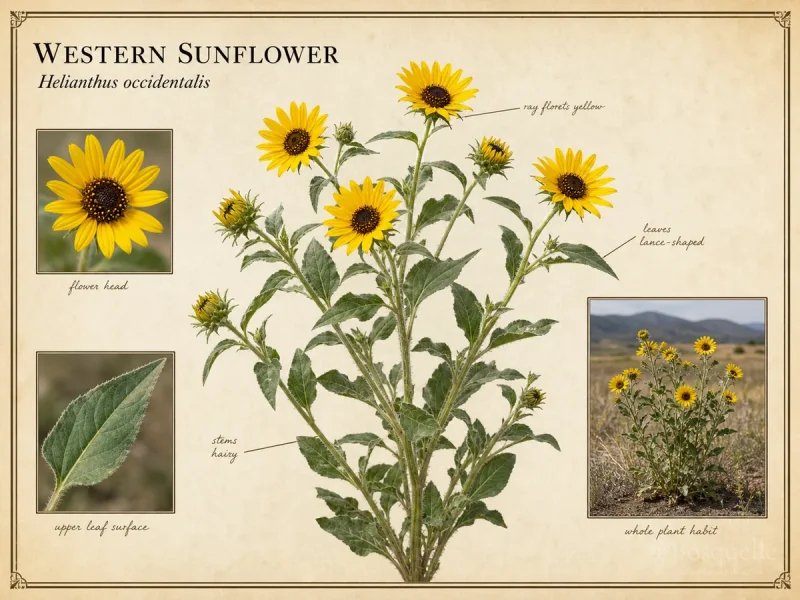 Western Sunflower (Helianthus occidentalis)