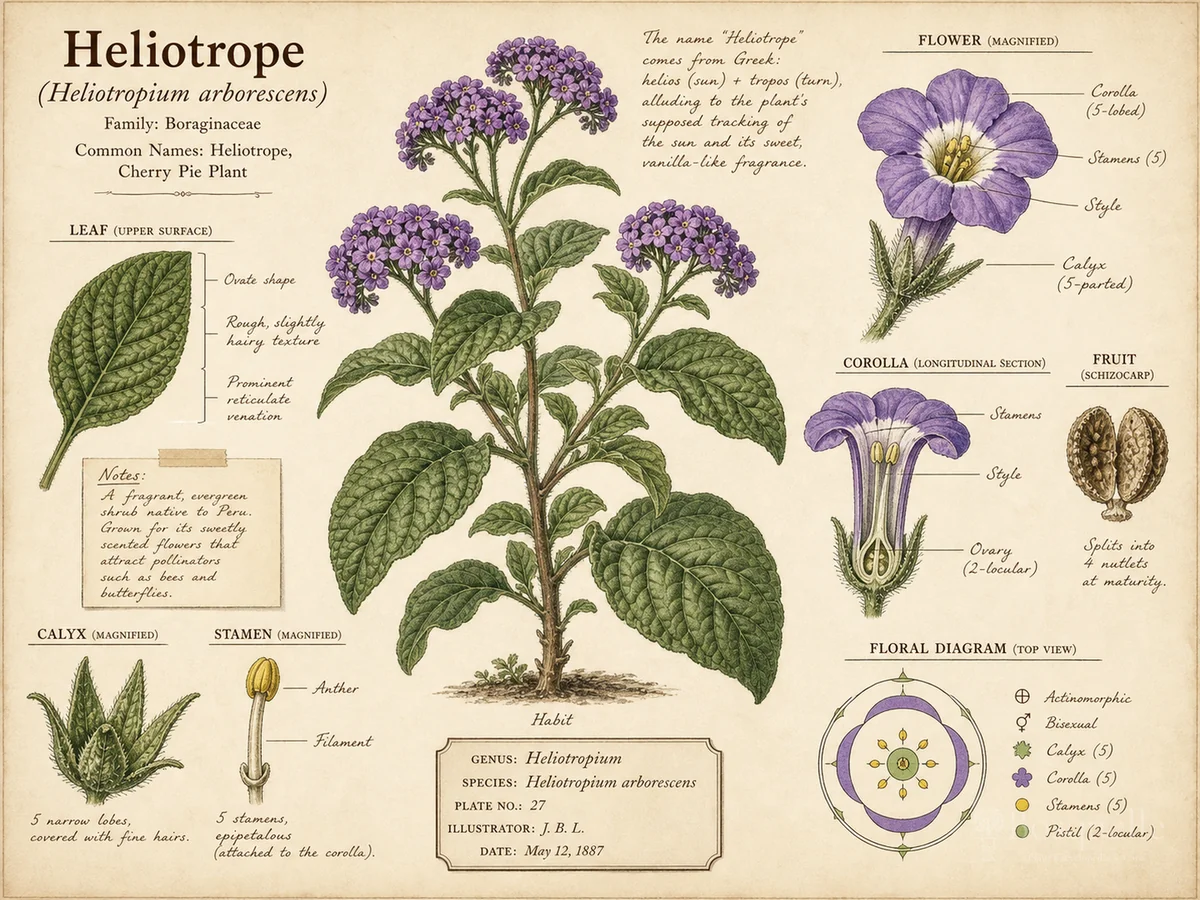 Heliotrope (Heliotropium arborescens)