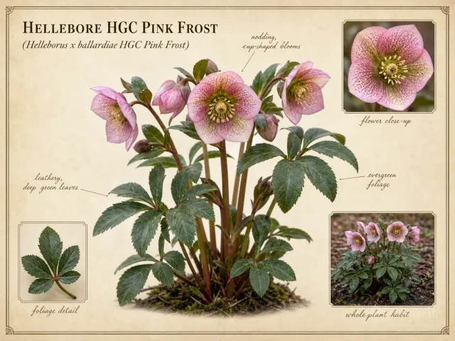 Hellebore HGC Pink Frost (Helleborus x ballardiae HGC Pink Frost)