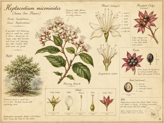Seven Son Flower — Plant in early spring or early fall, with the roo…