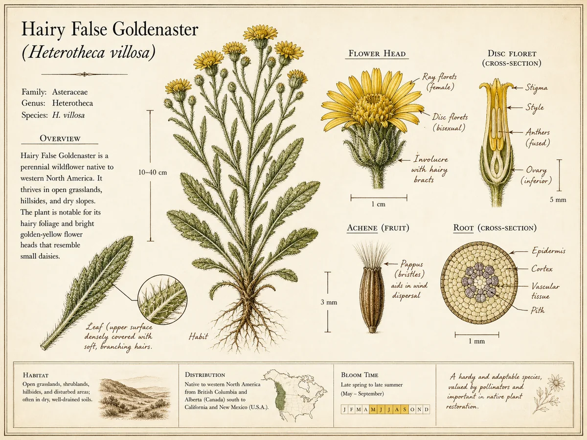 Hairy False Goldenaster (Heterotheca villosa)