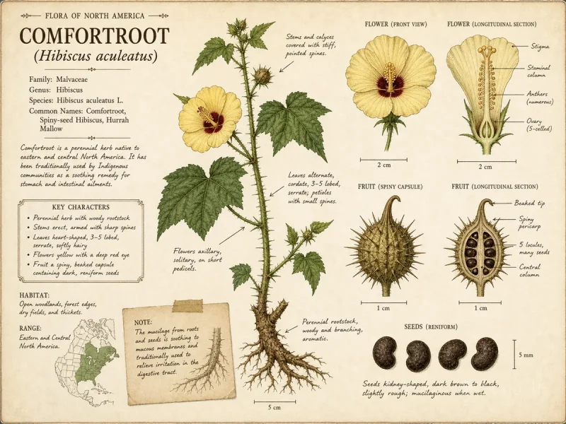 Comfortroot (Hibiscus aculeatus)