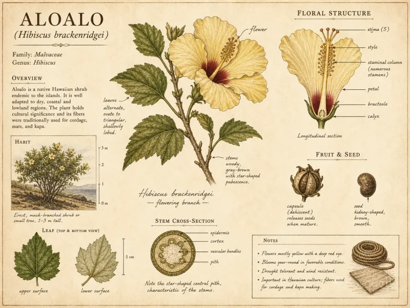 Aloalo (Hibiscus brackenridgei)