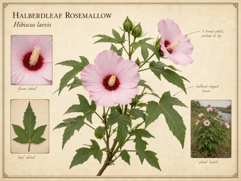 Halberdleaf Rosemallow (Hibiscus laevis)