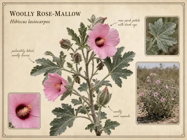 Woolly Rose-mallow (Hibiscus lasiocarpos)