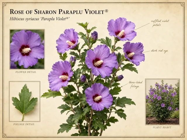 Rose of Sharon Paraplu Violet® (Hibiscus Paraplu Violet®)