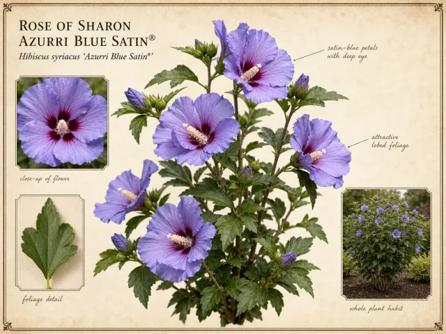 Rose of Sharon Azurri Blue Satin® (Hibiscus syriacus Azurri Blue Satin®)