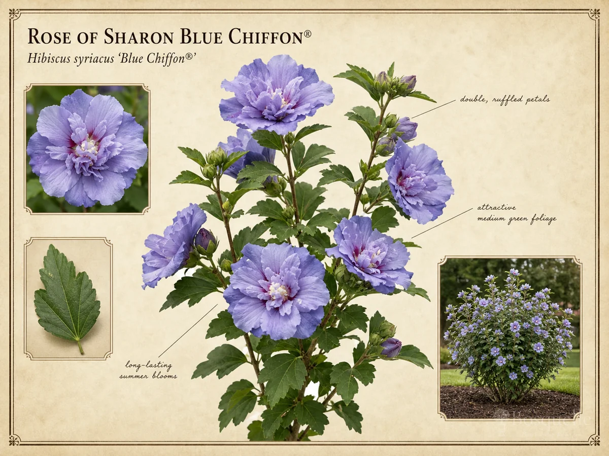 Rose of Sharon Blue Chiffon® (Hibiscus syriacus Blue Chiffon®)