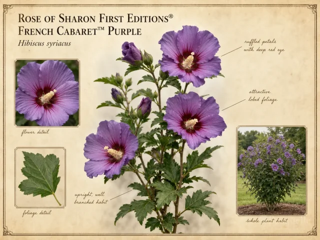 Rose of Sharon First Editions® French Cabaret™ Purple (Hibiscus syriacus First Editions® French Cabaret™ Purple)