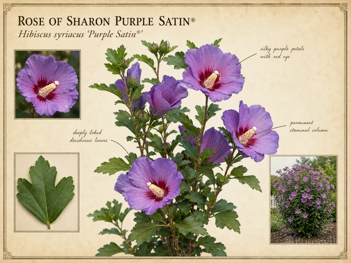 Rose of Sharon Purple Satin® (Hibiscus syriacus Purple Satin®)