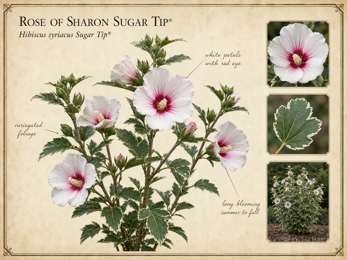 Rose of Sharon Sugar Tip® (Hibiscus syriacus Sugar Tip®)