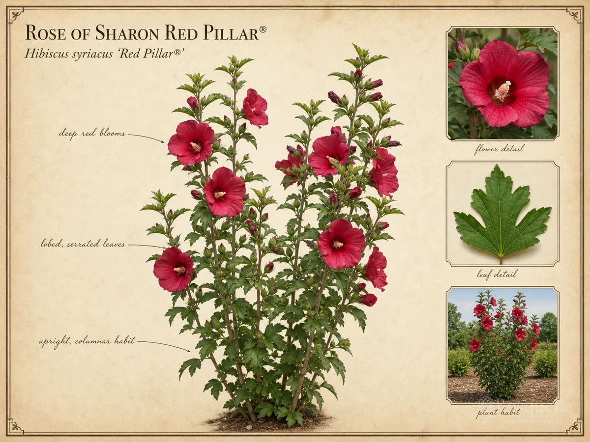 Rose of Sharon Red Pillar® (Hibiscus syriacus Red Pillar®)