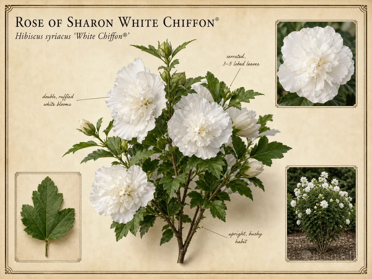 Rose of Sharon White Chiffon® (Hibiscus syriacus White Chiffon®)