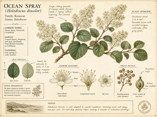 Ocean Spray (Holodiscus discolor)
