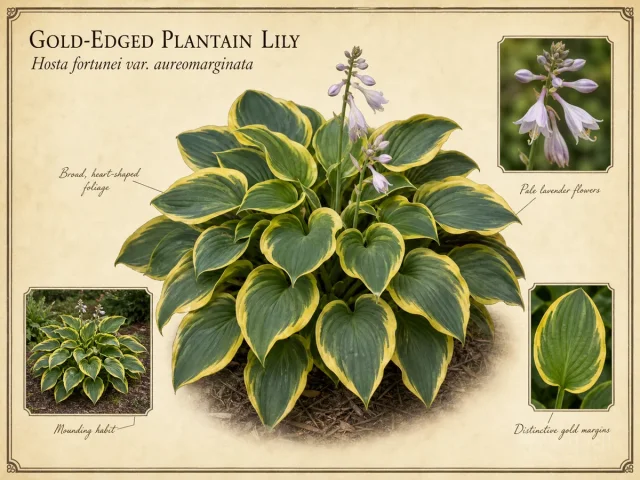 Gold-Edged Plantain Lily