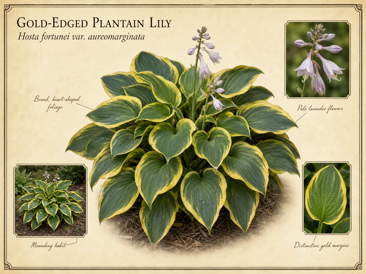 Gold-Edged Plantain Lily
