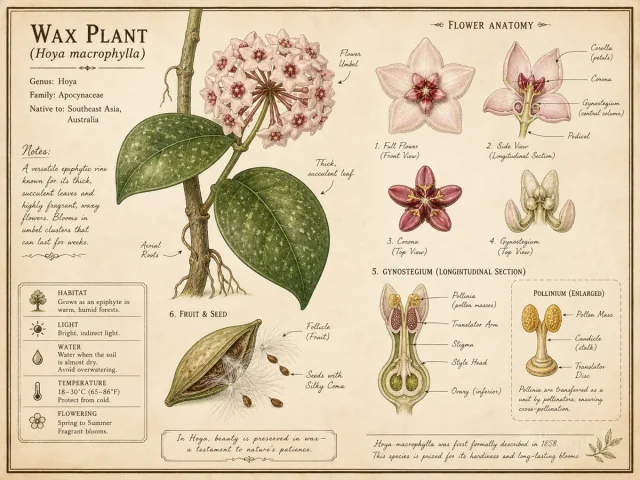 Wax Plant (Hoya macrophylla)