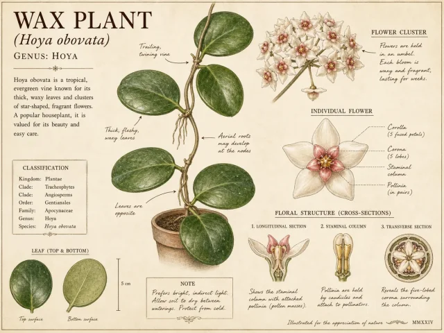Wax Plant (Hoya obovata)