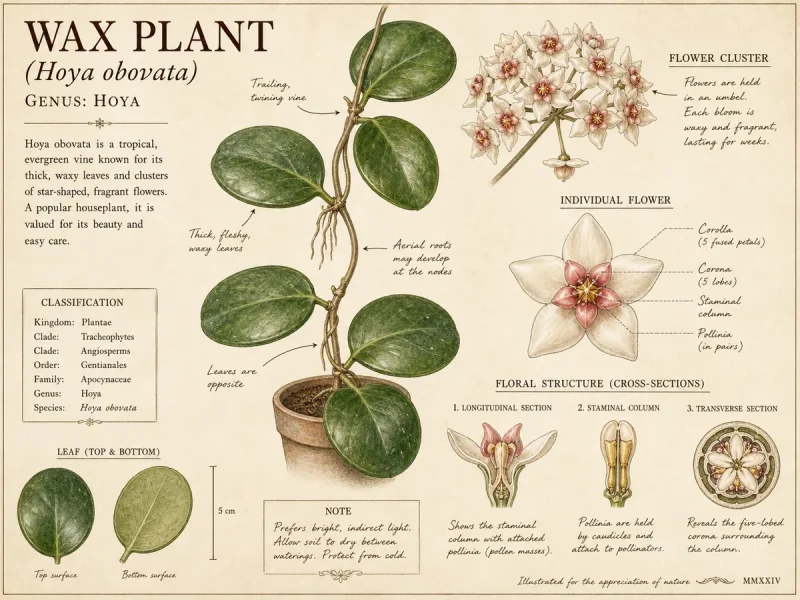 Wax Plant (Hoya obovata)