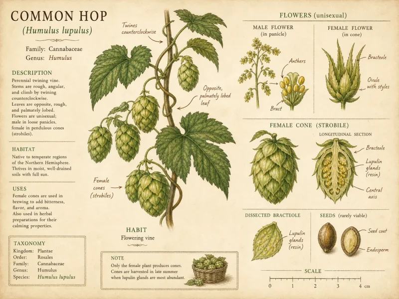 Common Hop (Humulus lupulus)