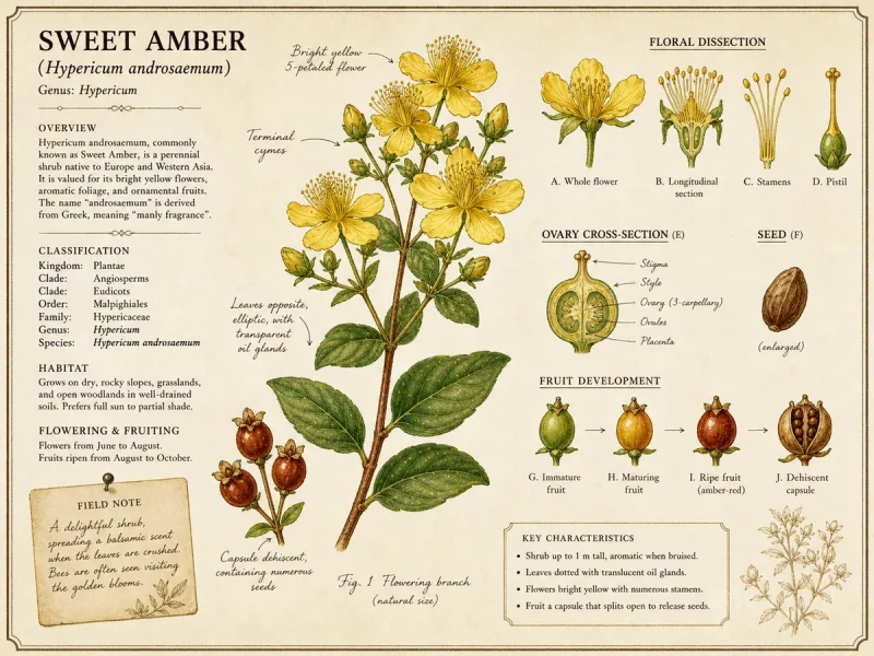 Sweet Amber (Hypericum androsaemum)