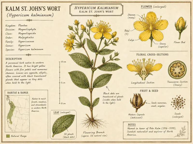 Kalm St. John’s Wort (Hypericum kalmianum)