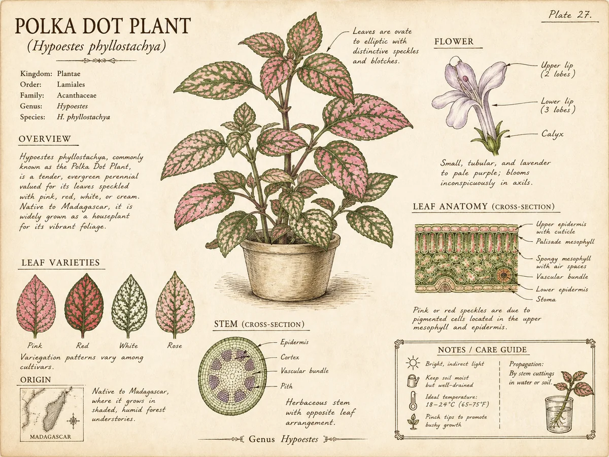 Polka Dot Plant (Hypoestes phyllostachya)